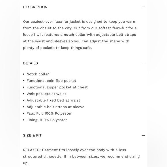 Free People x Lamarque ELODY | FAUX FUR JACKET - Picture 9 of 9